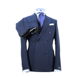 Abito Doppiopetto Uomo Breras Blu – Lana Tasmania,  | Made in Italy 🇮🇹