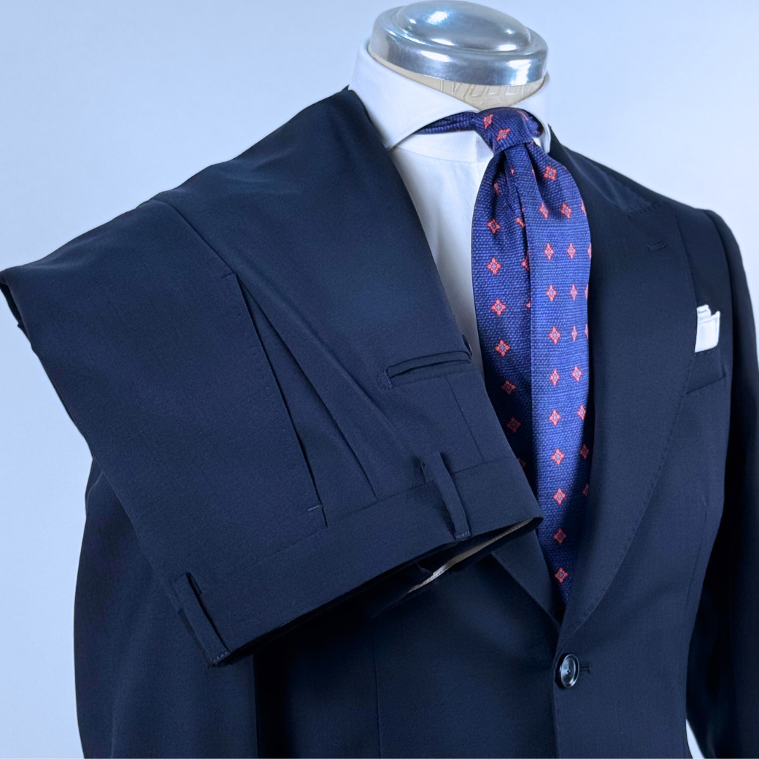 Abito Doppiopetto Uomo Breras Blu – Lana Tasmania,  | Made in Italy 🇮🇹