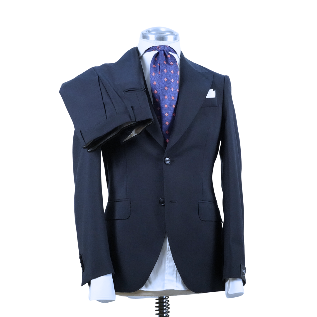 Abito Monopetto Uomo Breras Blu – Lana Tasmania 100%, Rever Ampio | Made in Italy