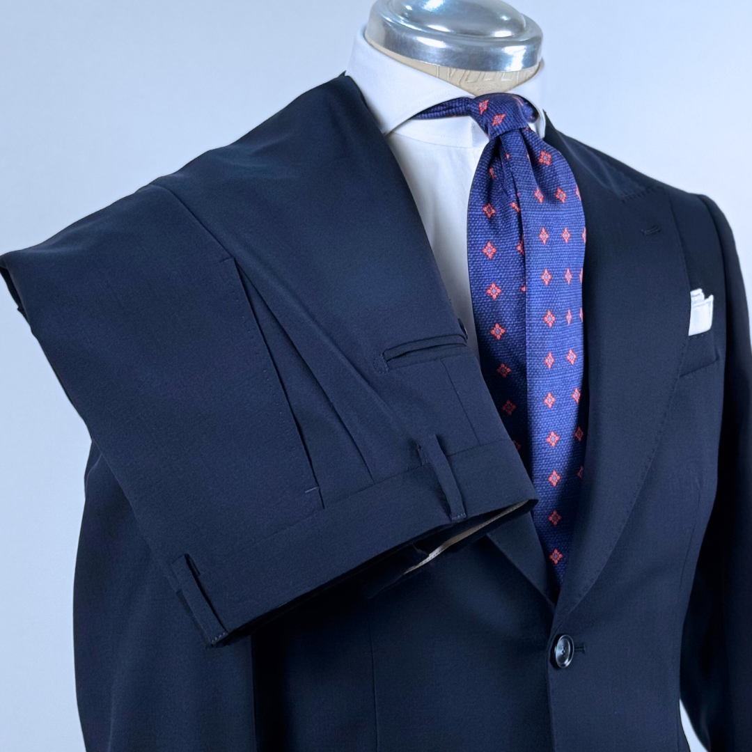 Abito Monopetto Uomo Breras Blu – Lana Tasmania 100%, Rever Ampio | Made in Italy
