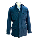 Field Jacket Blu Navy – Stile Vintage in Twill Imbottito
